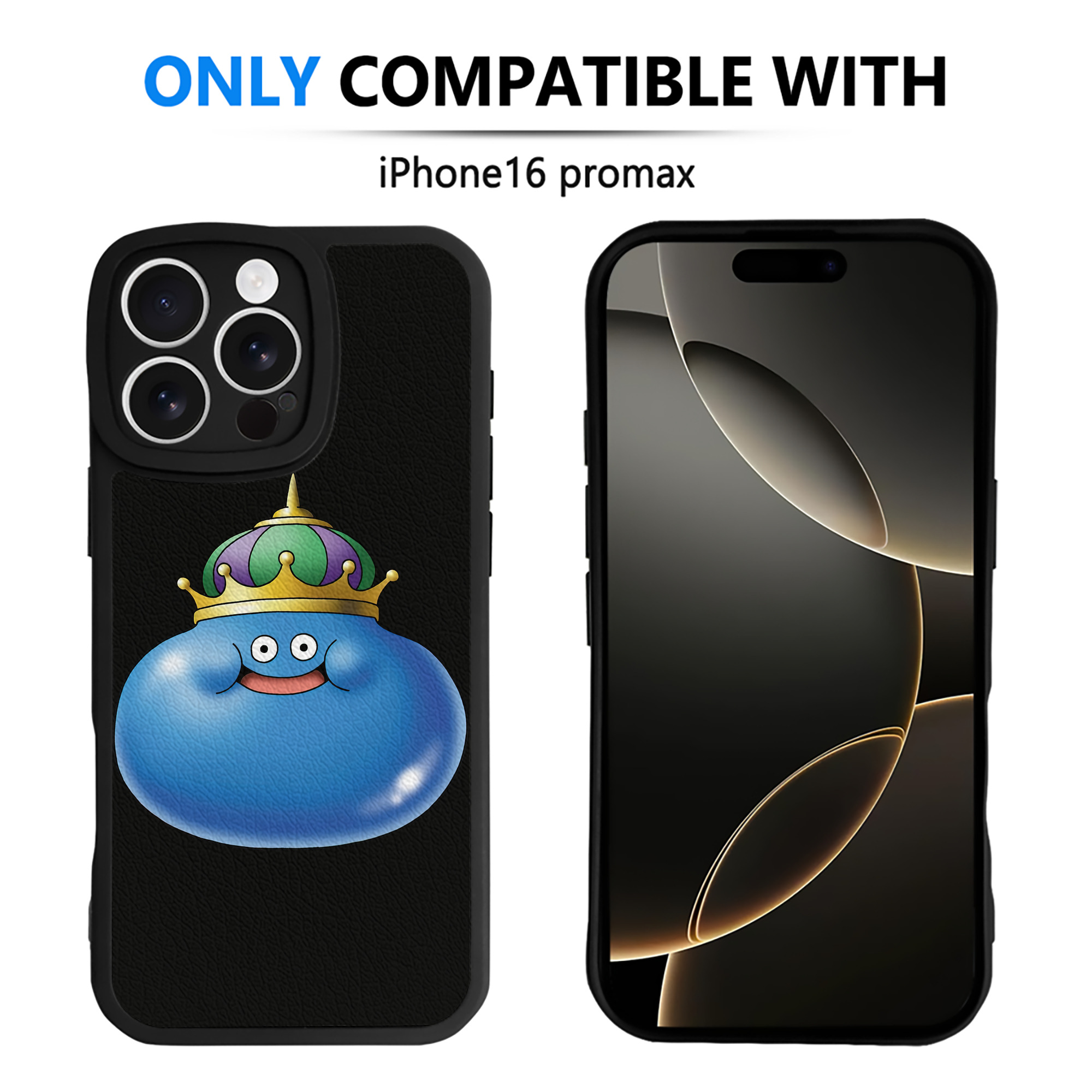 （画像用） ドラゴンクエスト Doragon Kuesuto Dragon Quest 【iPhone 16シリーズ対応】シリコンスマホケース（レザー調） 材質：シリコン